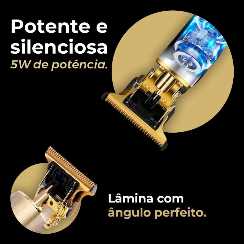 Máquina Profissional de Cortar Cabelo e Barba Elétrica Dragão