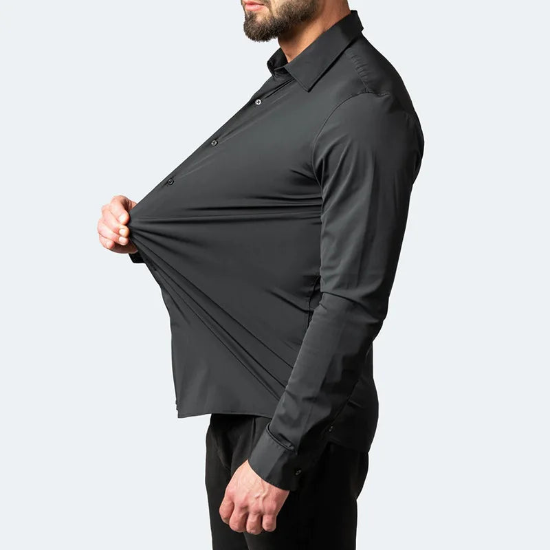 Camisa Slim Plus Size Ultra Comfort