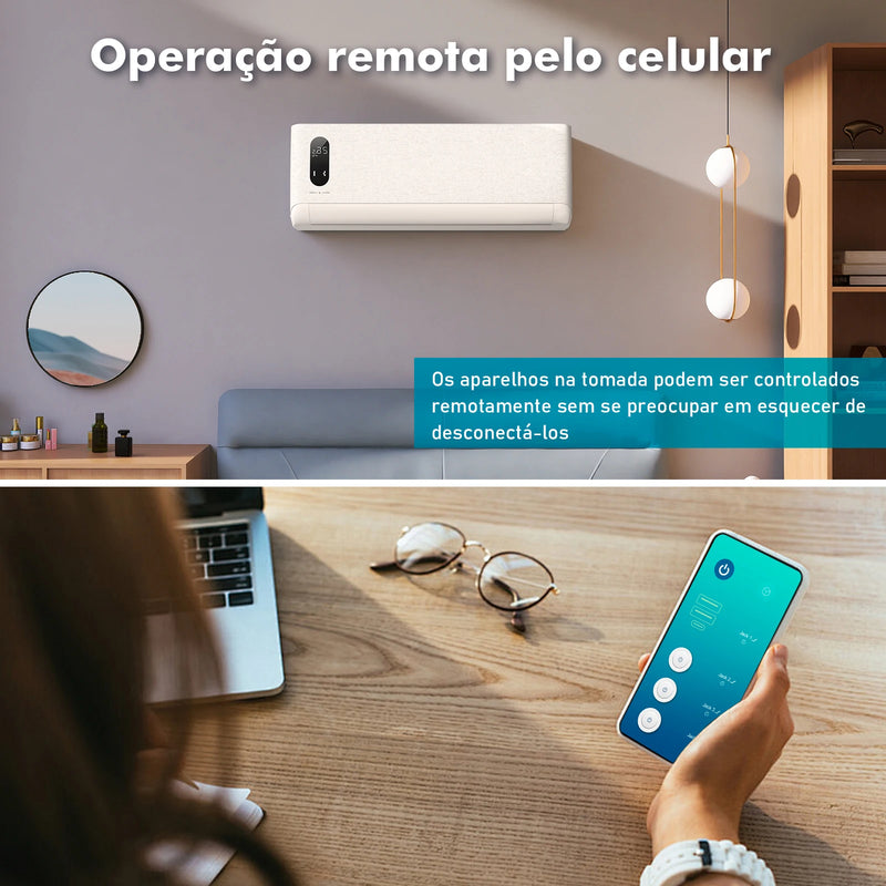 Filtro de Linha Inteligente Wi-Fi com Tomada USB